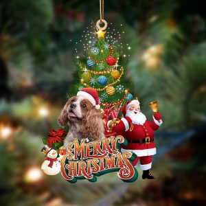 Cavalier King Spaniel-Christmas Tree&Dog Hanging Christmas Plastic…