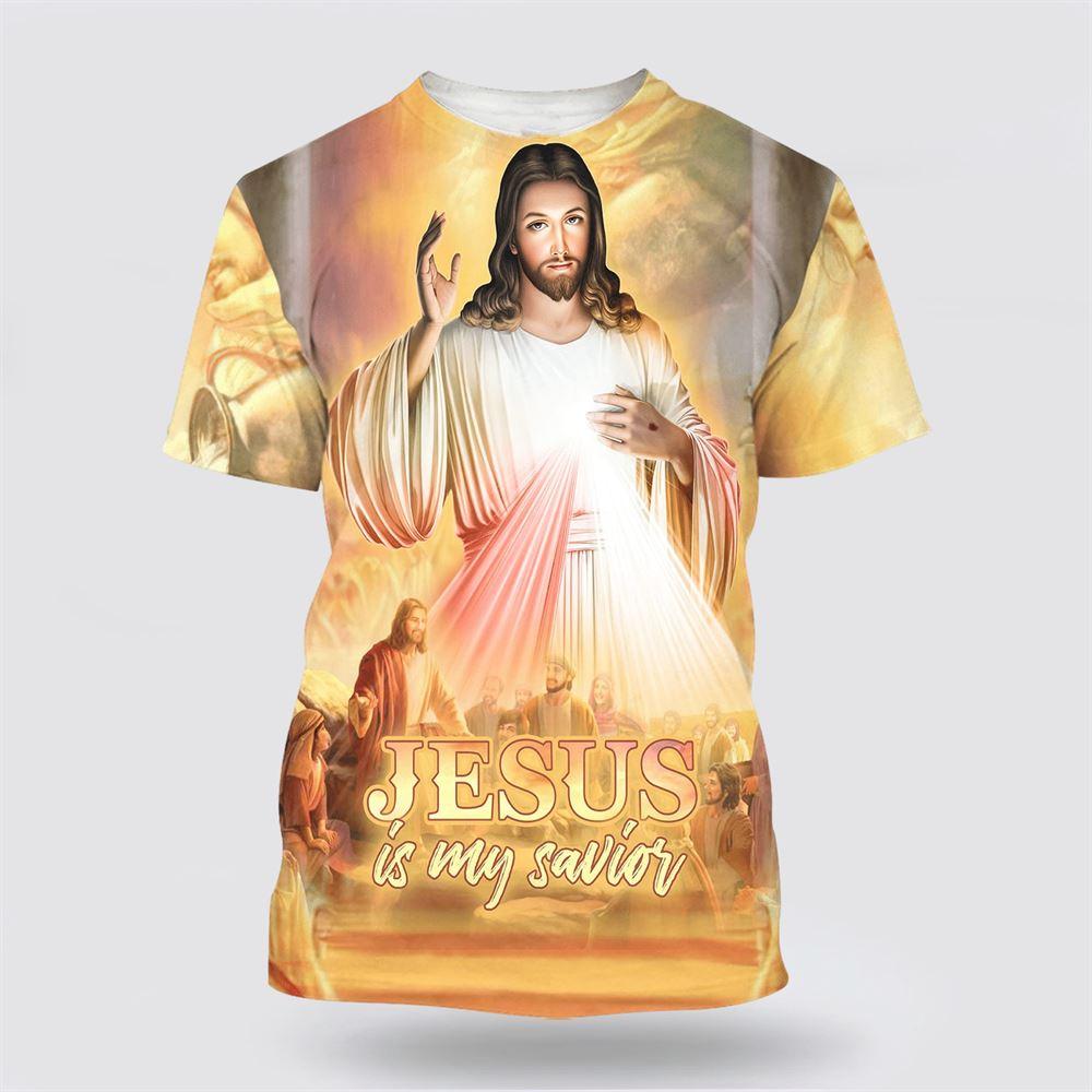 Christ Jesus Is My Savior All Over Print 3D T Shirt – Gifts For Christians