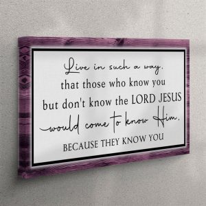 Christian Canvas Wall Art Live In Such…