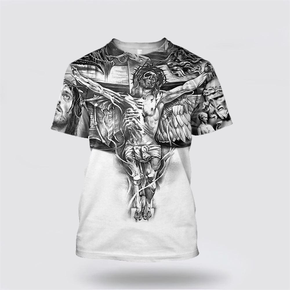 Christian Jesus All Over Print 3D T Shirt – Gifts For Christians Christian Jesus All Over Print 3D T Shirt – Gifts For Christians