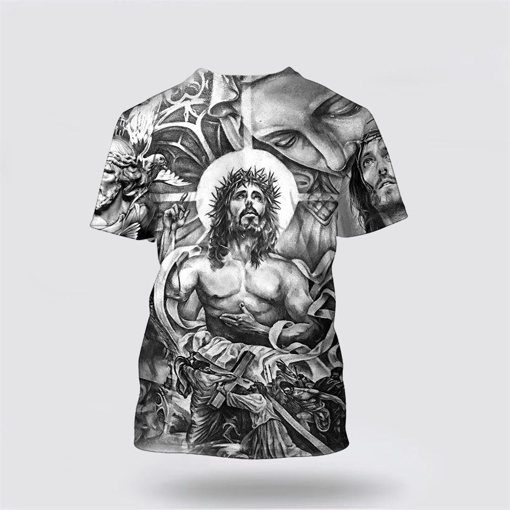 Christian Jesus All Over Print 3D T Shirt – Gifts For Christians Christian Jesus All Over Print 3D T Shirt – Gifts For Christians
