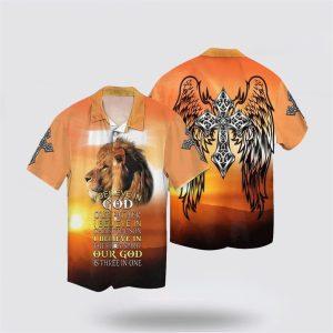 Christian Jesus And Lion Hawaiian Shirt –…