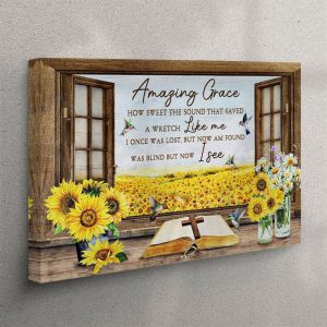 Christian Wall Art Amazing Grace How Sweet…