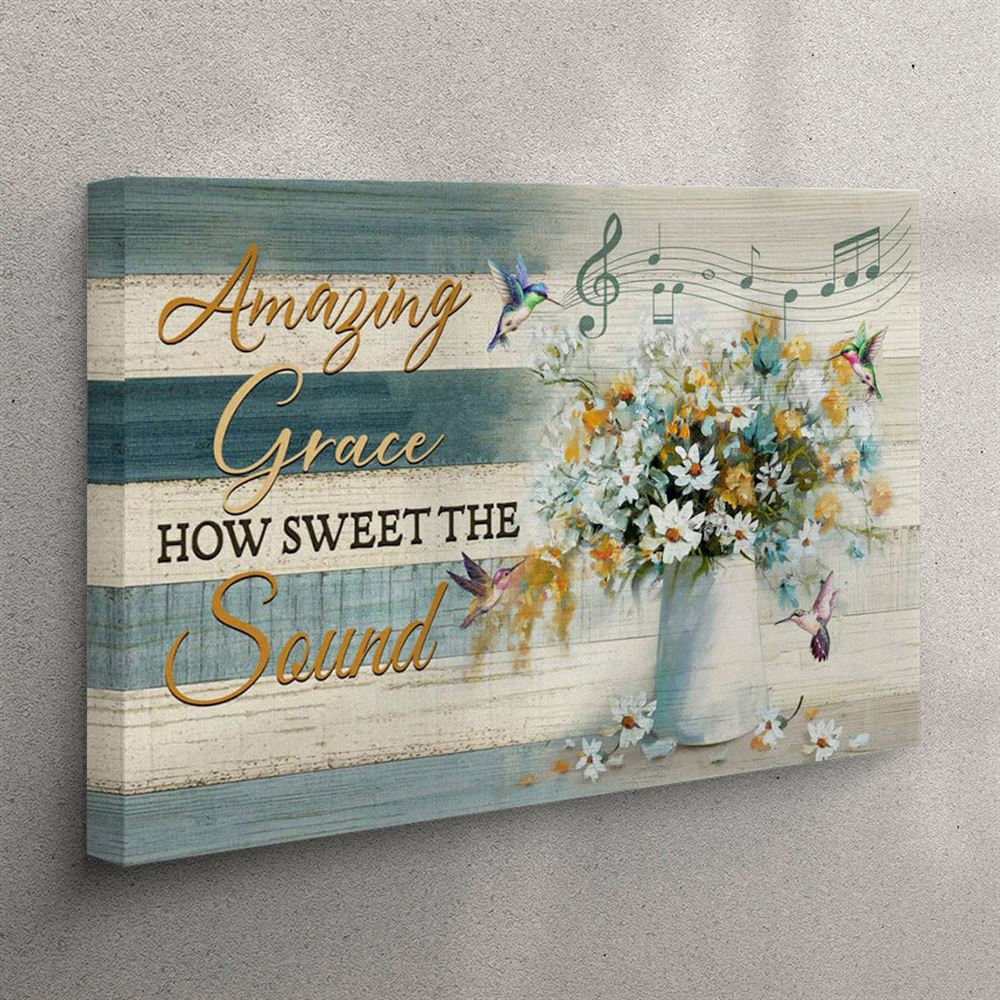 Christian Wall Art Amazing Grace How Sweet The Sound Farmhouse Style Canvas Print – Christian Wall Art Canvas Christian Wall Art Amazing Grace How Sweet The Sound Farmhouse Style Canvas Print – Christian Wall Art Canvas