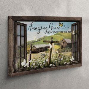 Christian Wall Art Amazing Grace How Sweet…