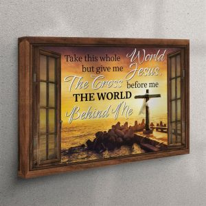Christian Wall Art Cross Sunset – Take…