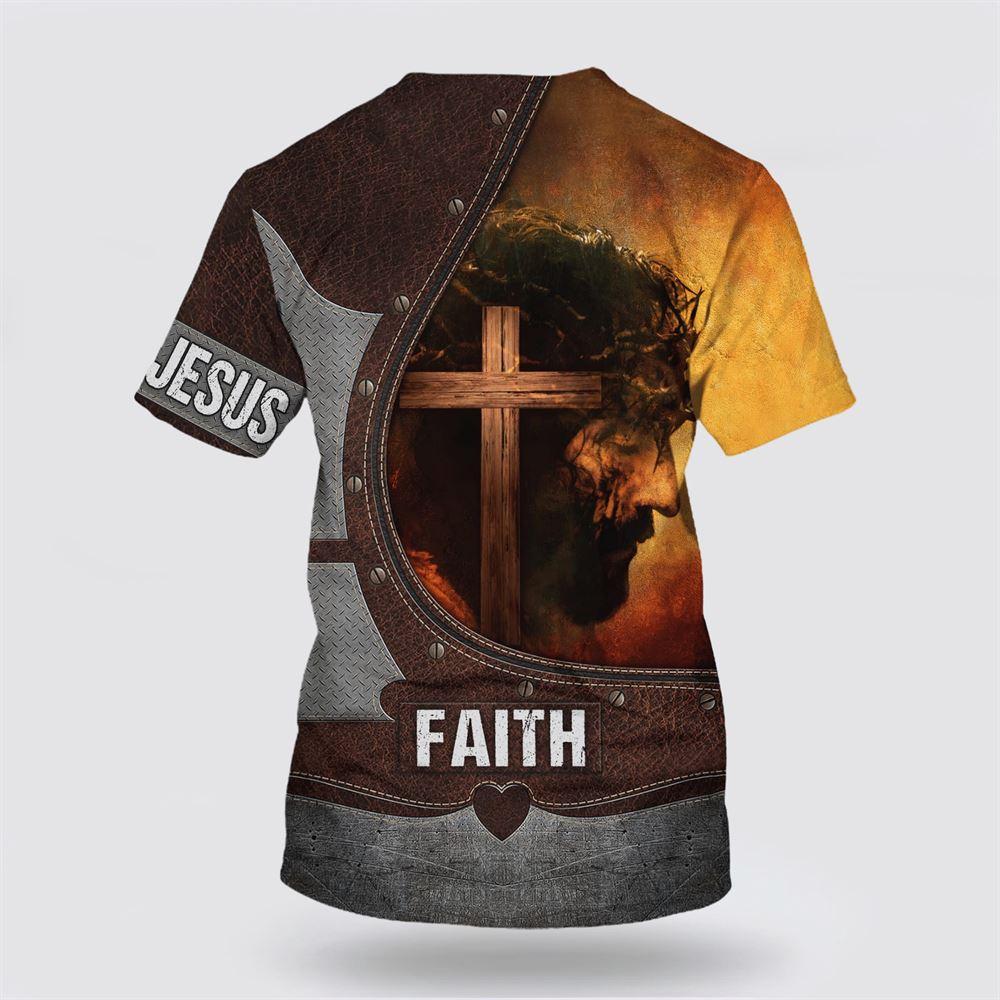 Christian Wooden Cross Love Jesus Faith All Over Print 3D T Shirt – Gifts For Christians