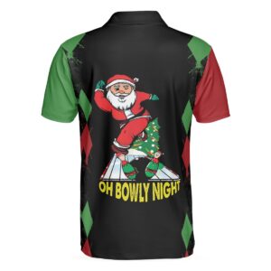 Christmas Themed Polo Shirt Design - Bowling Men Polo Shirt - Gifts To Get For Your Dad - Father's Day Shirt