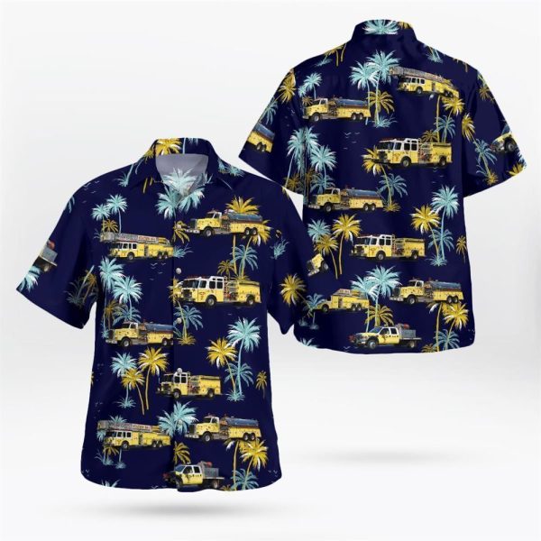 Colonie New York Colonie Fire Company Hawaiian Shirt – Gifts For Firefighters In New York