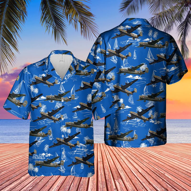 Consolidated B-24 Liberator Diamond Lil Hawaiian Shirt – Beachwear For Men – Best Hawaiian Shirts