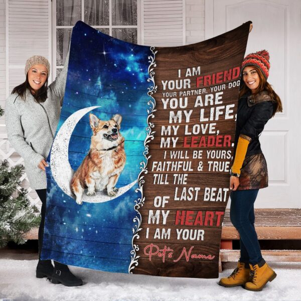 Corgi Is Your Friend  Fleece Throw Blanket – Pendleton Sherpa Fleece Blanket – Gifts For Dog Lover