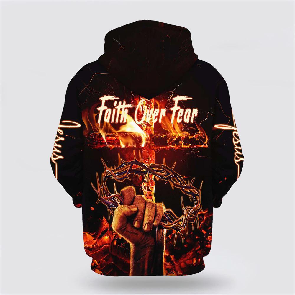 Crown Of Thorns Jesus Christ Faith Over Fear All Over Print 3D Hoodie – Gifts For Christians Crown Of Thorns Jesus Christ Faith Over Fear All Over Print 3D Hoodie – Gifts For Christians