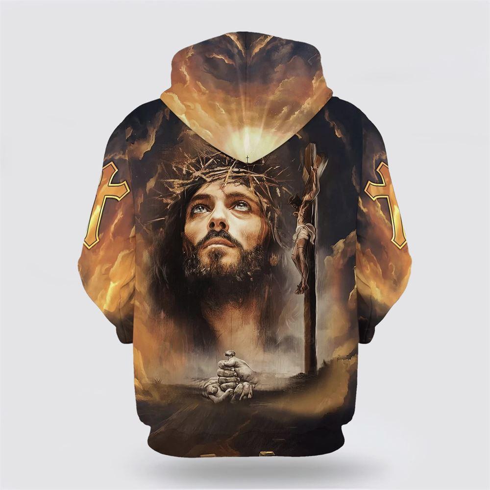 Crucifixion Of Jesus All Over Print 3D Hoodie – Gifts For Christians Crucifixion Of Jesus All Over Print 3D Hoodie – Gifts For Christians
