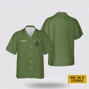 Custom Name US Navy Seabees Hawaiian Shirt…