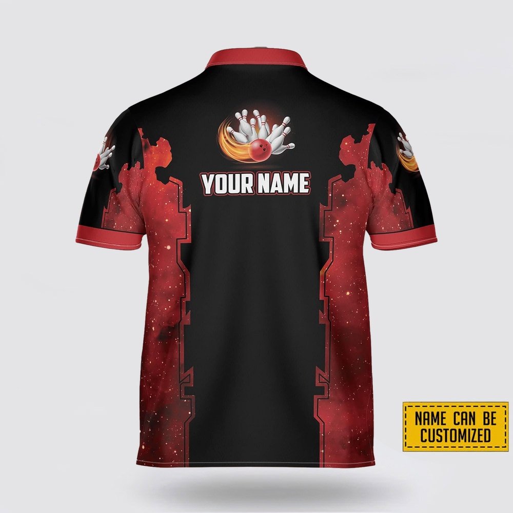 Custom Name And Team Black Red Bowling Jersey Shirt – Perfect Gift for Bowling Fans Custom Name And Team Black Red Bowling Jersey Shirt – Perfect Gift for Bowling Fans