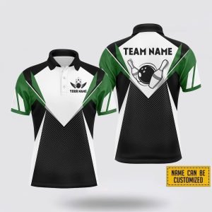 Custom Name And Team Bowling Pattern Men…