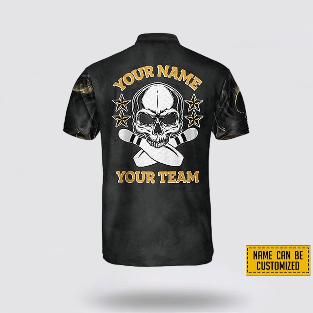 Custom Name And Team Name Skull Smoke Bowling Jersey Shirt – Gift For Bowling Enthusiasts Custom Name And Team Name Skull Smoke Bowling Jersey Shirt – Gift For Bowling Enthusiasts