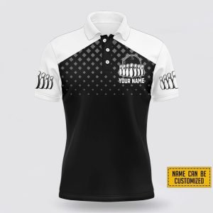 Custom Name Black And White Bowling Pattern Bowling Jersey Shirt Gift For Bowling Enthusiasts 2 jrqo6h.jpg