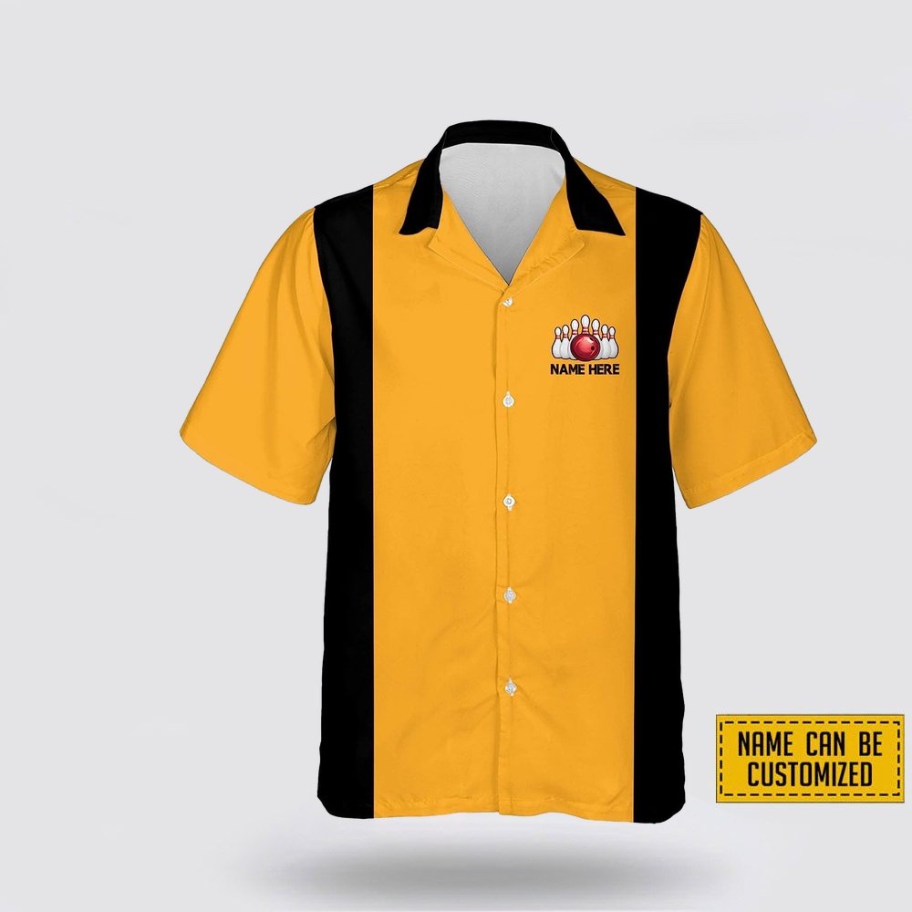 Custom Name Bowling My Mind Is Always In The Gutter Bowling Hawaiin Shirt – Gift For Bowling Enthusiasts