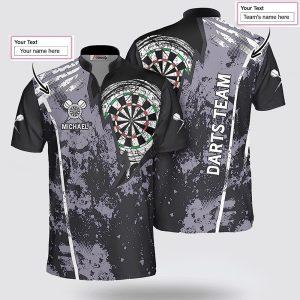 Custom Name Lightning Grunge Dart Jersey Shirt…