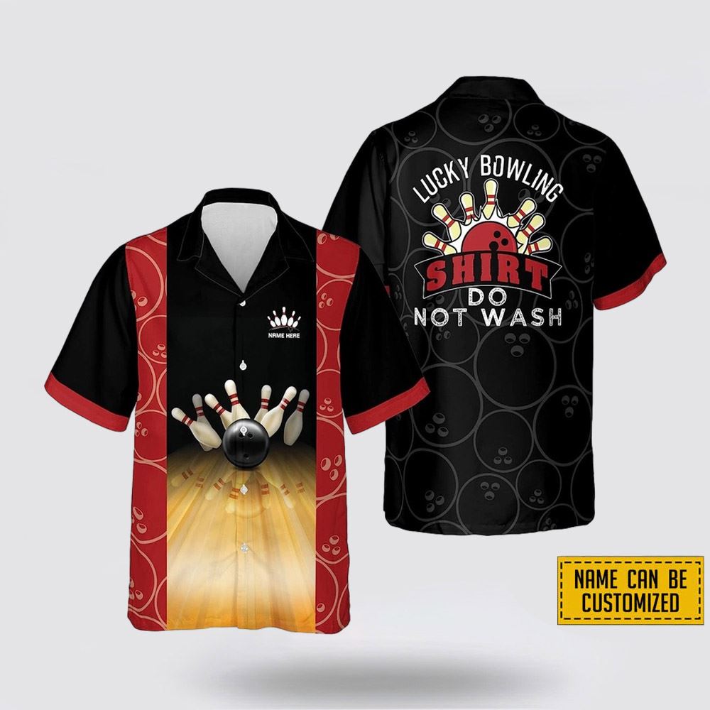 Custom Name Lucky Bowling Shirt Do Not Wash Bowling Hawaiin Shirt – Gift For Bowling Enthusiasts