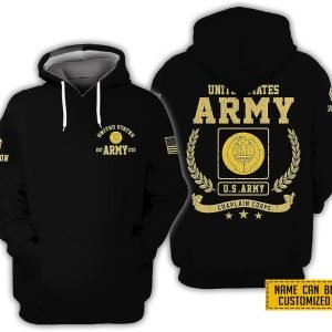 Custom Name Rank United State Army Chaplain Corps EST Army 1775 All Over Print 3D Hoodie For Military Personnel 1 olyl4z.jpg