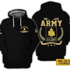 Custom Name Rank United State Army Civil…
