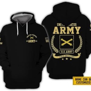 Custom Name Rank United State Army Field Artillery EST Army 1775 All Over Print 3D Hoodie For Military Personnel 1 rgocdu.jpg