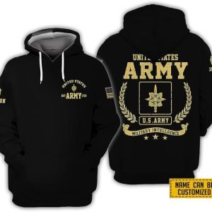 Custom Name Rank United State Army Military…