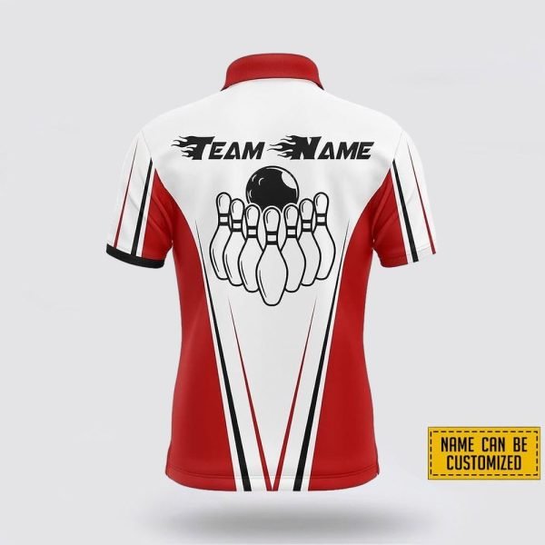 Custom Name Team Pattern Bowling Jersey Shirt – Gift For Bowling Enthusiasts