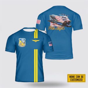 Custom Name U.S. Navy Blue Angels 3D…