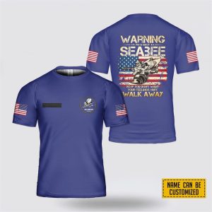 Custom Name U.S. Navy Seabee All Over…