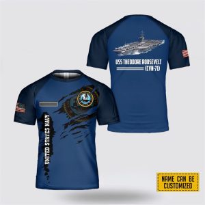 Custom Name US Navy USS Theodore Roosevelt…