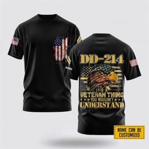 Customized US Army 3D T Shirt DD-214…