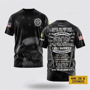 Customized US Army 3D T Shirt I…