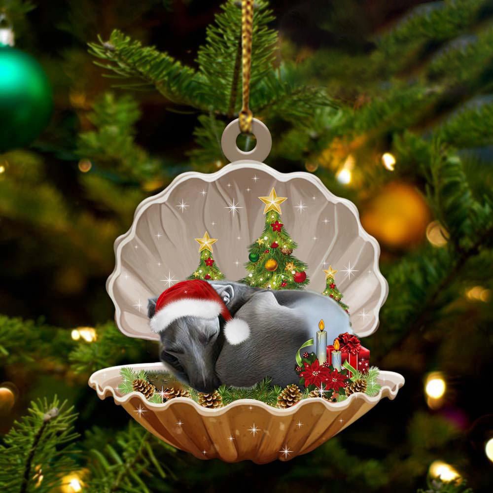 Cute Greyhound Sleeping In Pearl Dog Christmas Ornament Flat ,Christmas Shape Ornament, Happy Christmas Ornament Cute Greyhound Sleeping In Pearl Dog Christmas Ornament Flat ,Christmas Shape Ornament, Happy Christmas Ornament