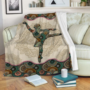 Dance Vt Vintage Mandala Fleece Throw Blanket…