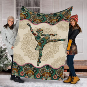 Dance Vt Vintage Mandala Fleece Throw Blanket - Throw Blankets For Couch - Soft And Cozy Blanket