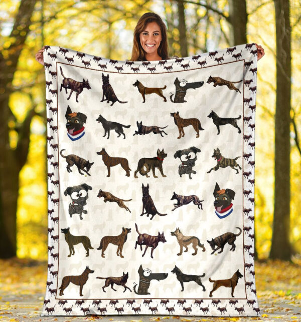 Dutch Shepherd Fleece Throw Blanket – Pendleton Sherpa Fleece Blanket – Gifts For Dog Lover