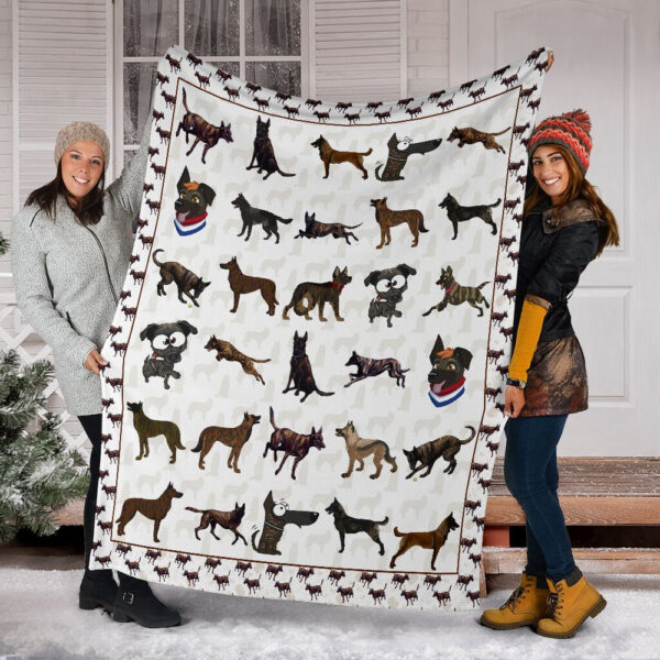 Dutch Shepherd Fleece Throw Blanket – Pendleton Sherpa Fleece Blanket – Gifts For Dog Lover