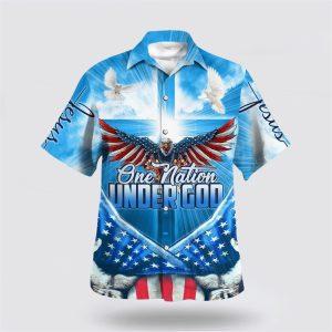 Eagle One Nation Under God American Hawaiian Shirt 1 sfdtej.jpg
