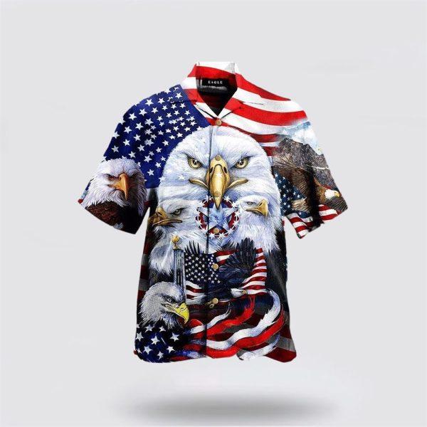 Eagles Patriotism American Sky Hawaiian Shirt – Gifts For Christians