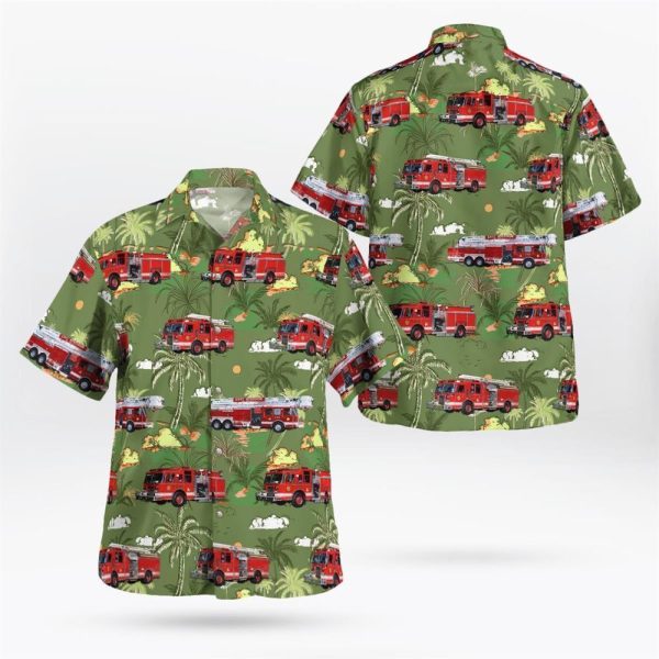 East Windsor, NJ, East Windsor Vol. Fire Co. #1 Hawaiian Shirt – For Firefighters In NJ