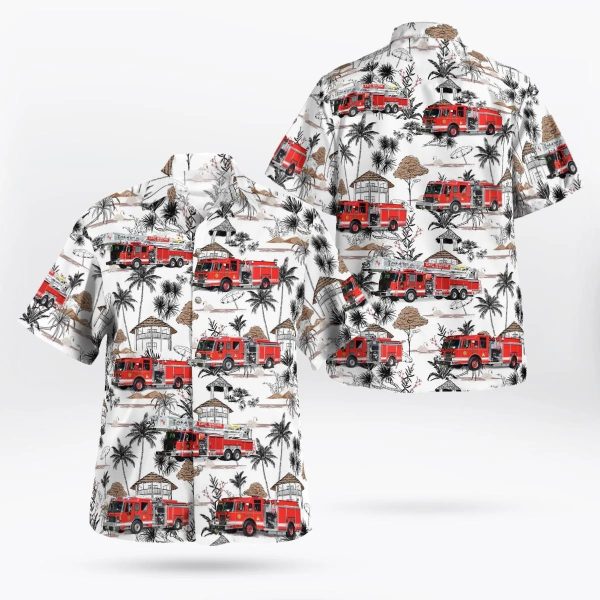 East Windsor, NJ, East Windsor Vol. Fire Co. #1 Hawaiian Shirt – Gifts For Firefighters In NJ