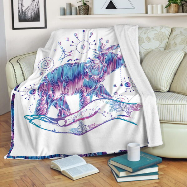 Elelphant Hands Tattoo Art Symbol Meditation Fleece Throw Blanket – Throw Blankets For Couch – Best Blanket For All Seasons