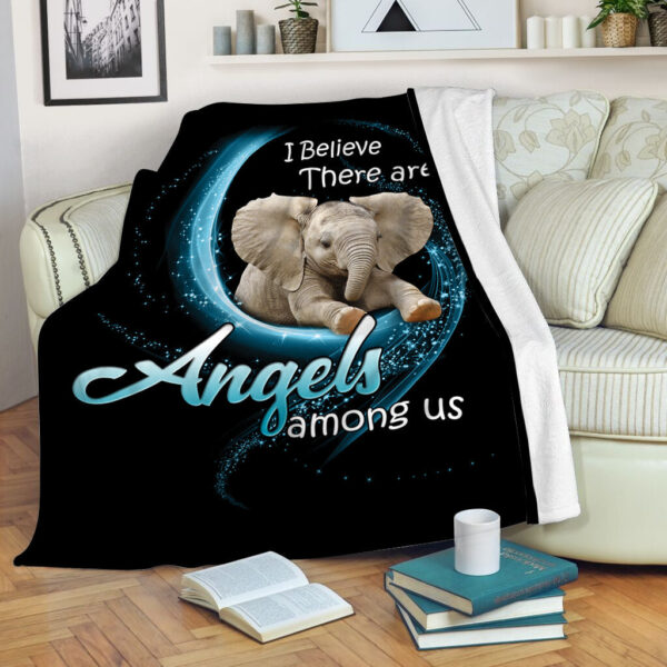 Elephant Angels Among Us Fleece Throw Blanket – Throw Blankets For Couch – Best Blanket For All Seasons