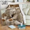 Elephant Cute Baby Fleece Throw Blanket – Soft And Cozy Blanket – Best Weighted Blanket For Adults
