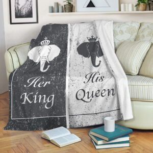 Elephant King And Queen Fleece Throw Blanket - Throw Blankets For Couch - Best Blanket For All Seasons
