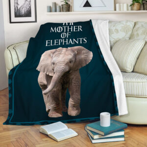 Elephant Mother Of Fleece Throw Blanket - Throw Blankets For Couch - Best Blanket For All Seasons