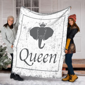 Elephant Queen Fleece Throw Blanket – Throw…